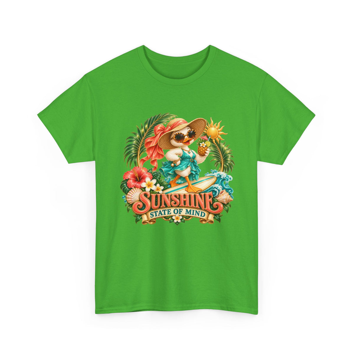 Sunshine State of Mind T-Shirt | Tropical Beach Dog Graphic