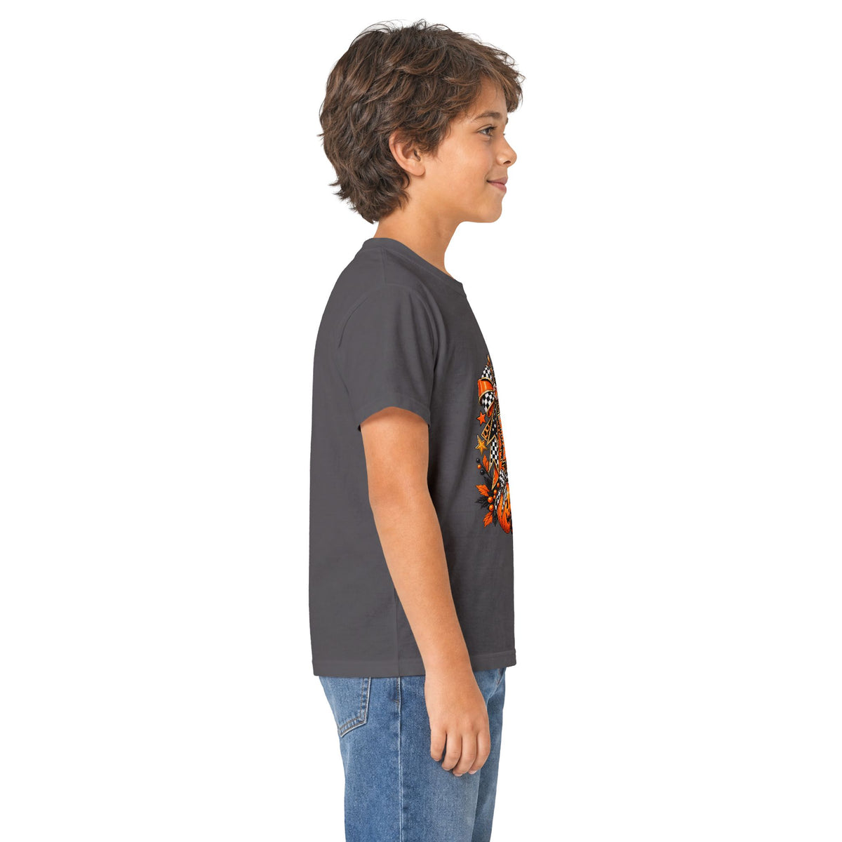 Halloween Ghost & Pumpkin T-Shirt, Spooky Cute Graphic Tee