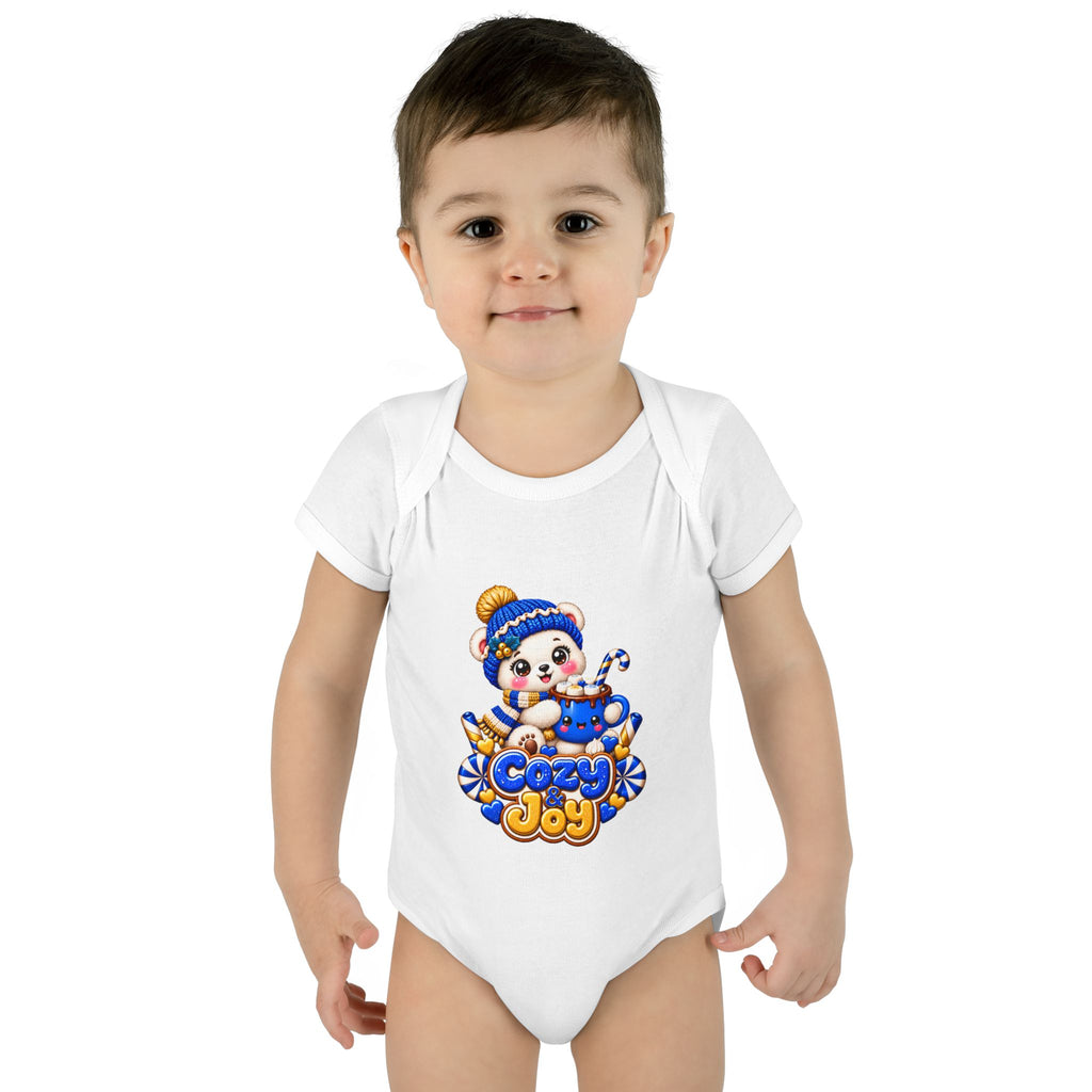 Baby Bodysuit — Cozy Joy Winter Panda Graphic