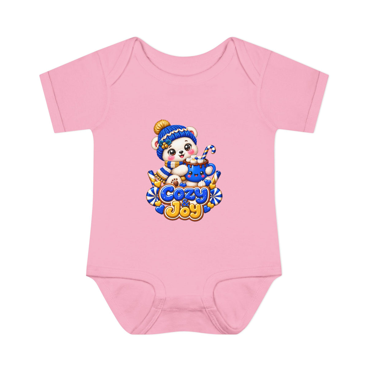 Baby Bodysuit — Cozy Joy Winter Panda Graphic