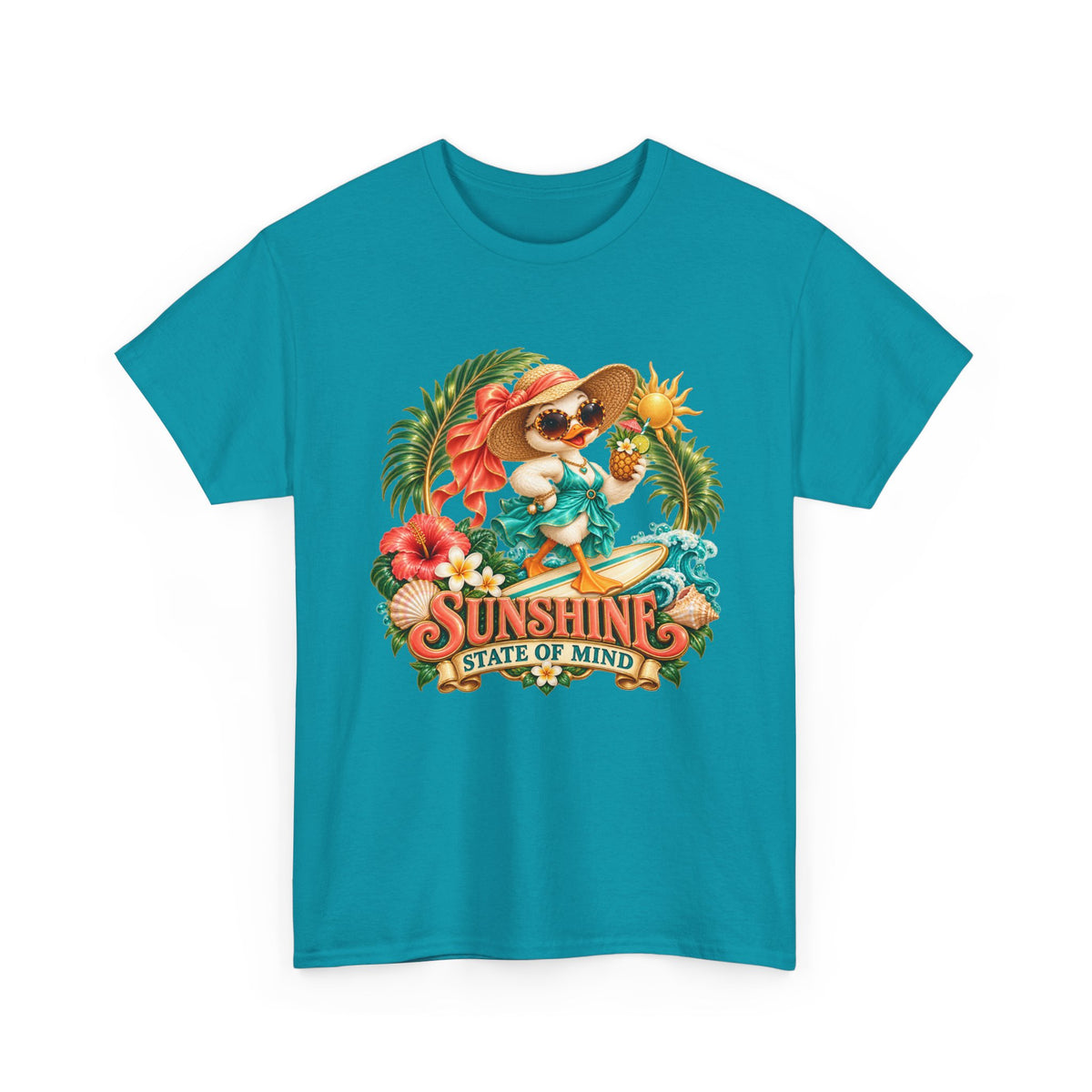 Sunshine State of Mind T-Shirt | Tropical Beach Dog Graphic