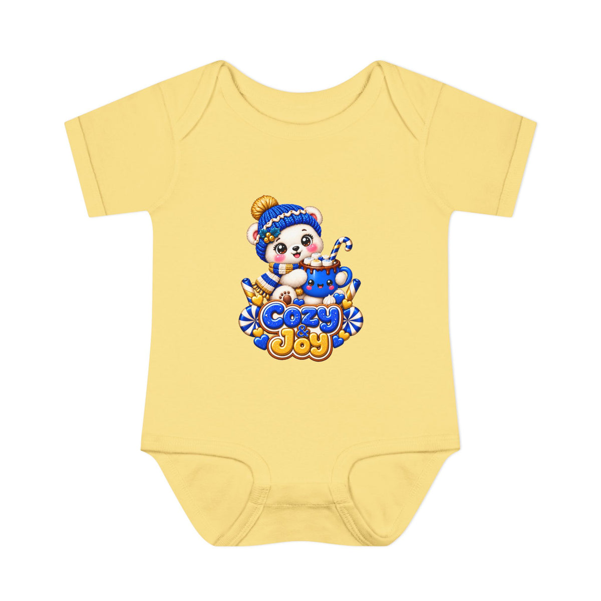 Baby Bodysuit — Cozy Joy Winter Panda Graphic