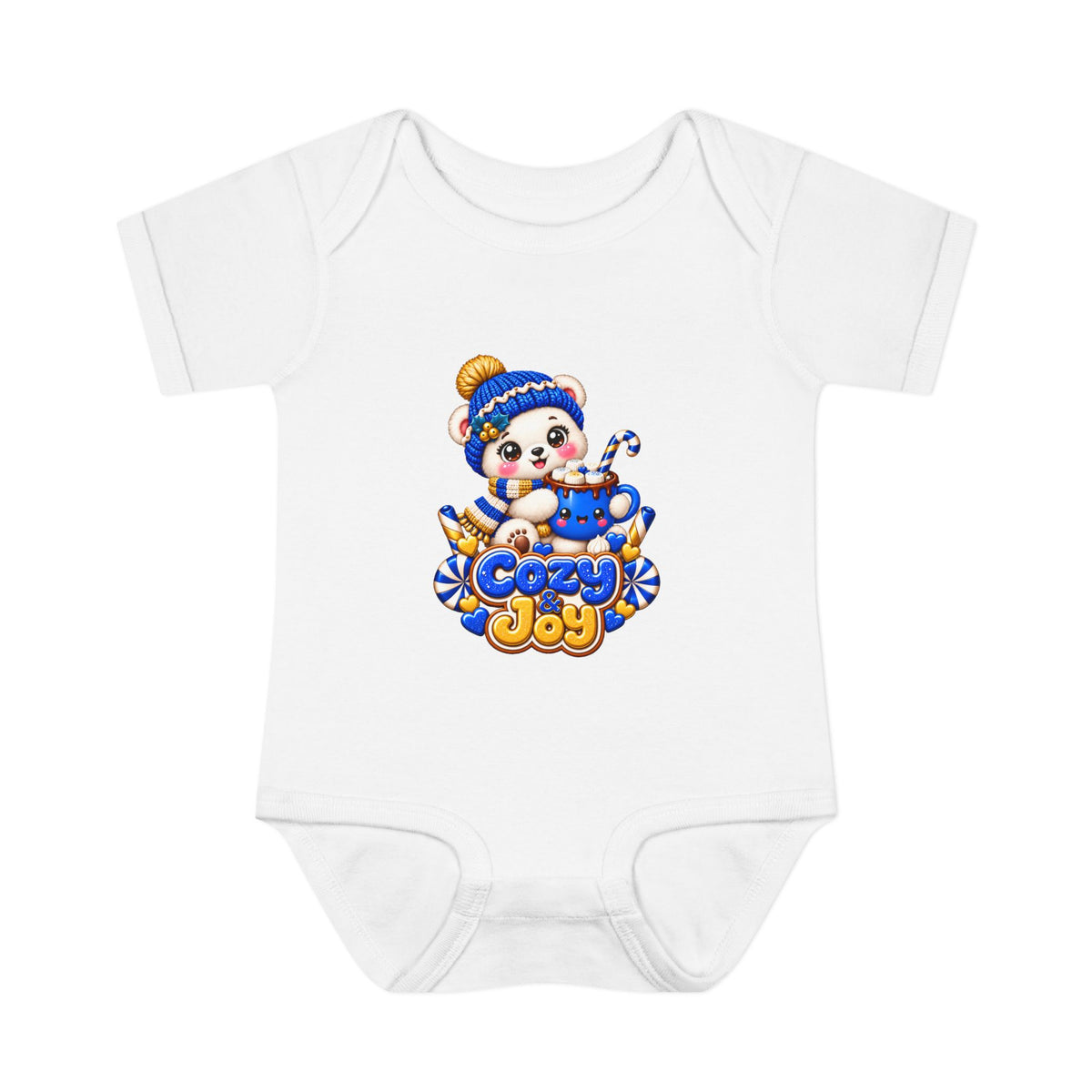 Baby Bodysuit — Cozy Joy Winter Panda Graphic