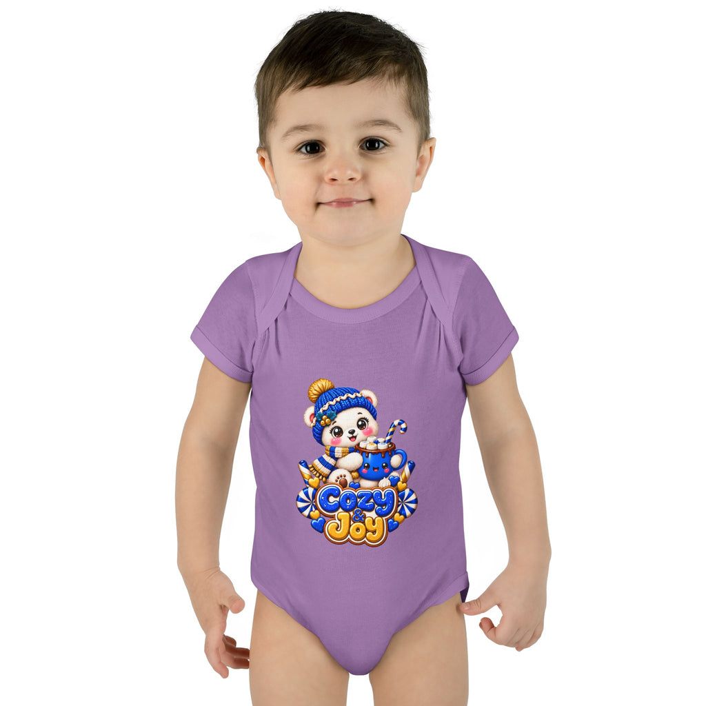 Baby Bodysuit — Cozy Joy Winter Panda Graphic