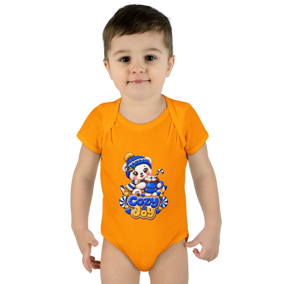 Baby Bodysuit — Cozy Joy Winter Panda Graphic