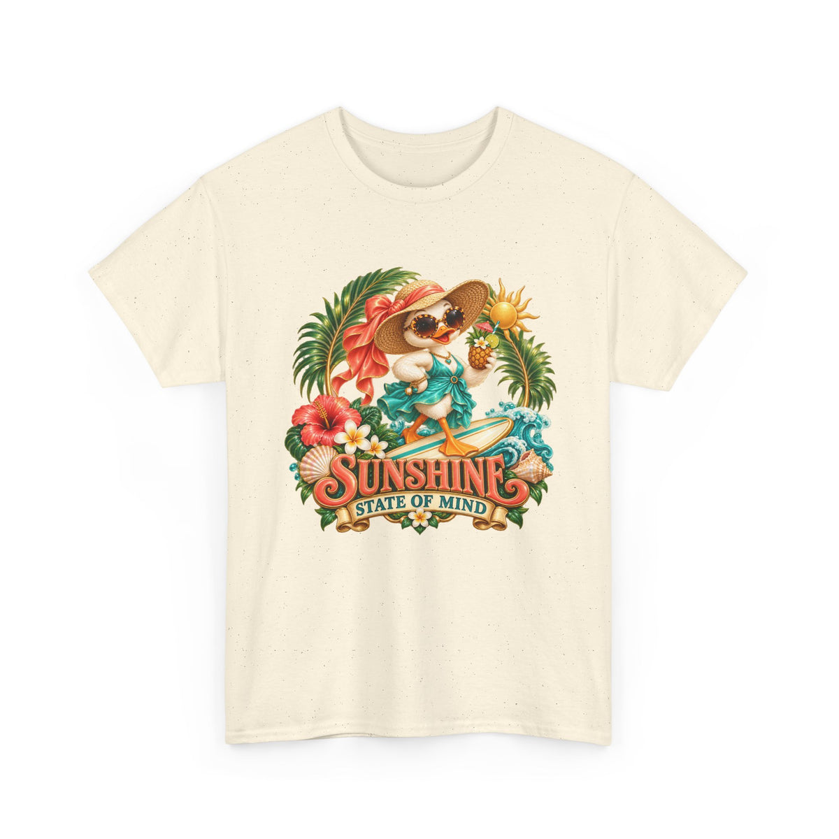 Sunshine State of Mind T-Shirt | Tropical Beach Dog Graphic