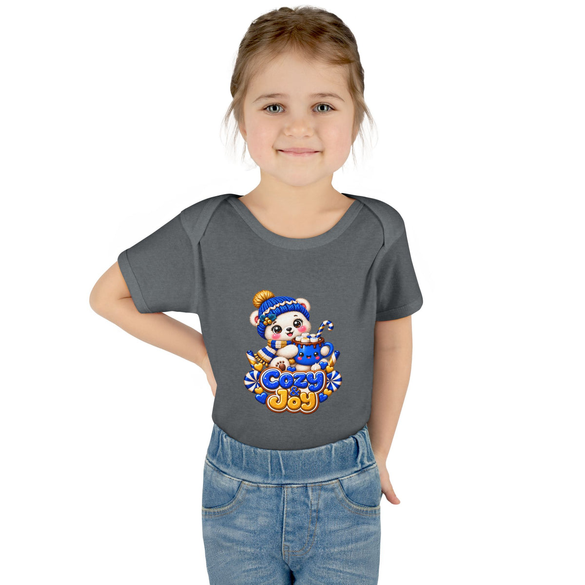 Baby Bodysuit — Cozy Joy Winter Panda Graphic
