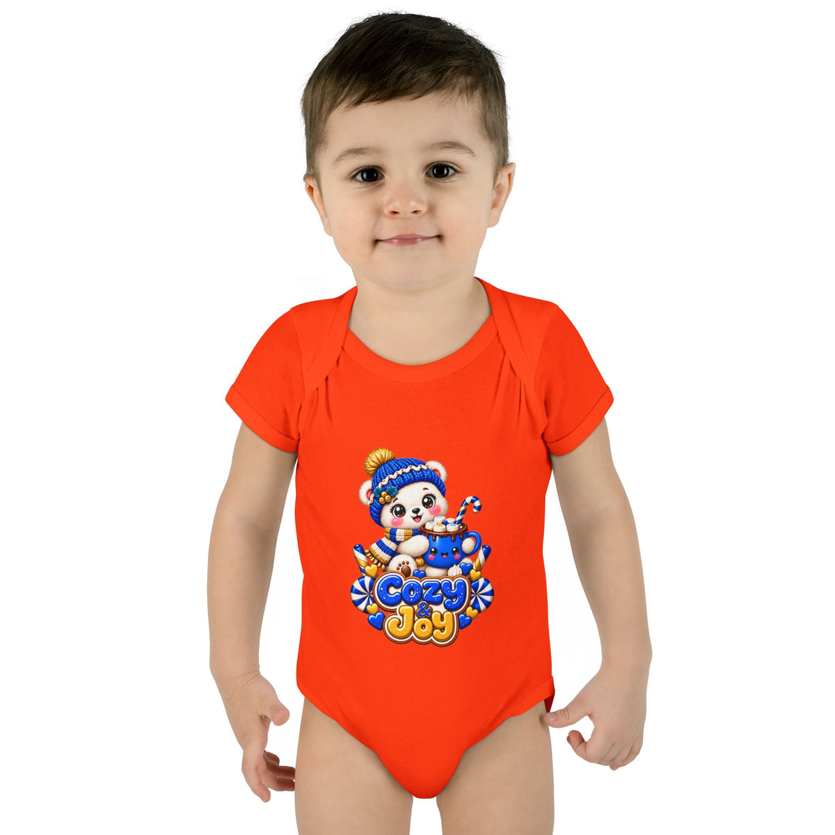Baby Bodysuit — Cozy Joy Winter Panda Graphic