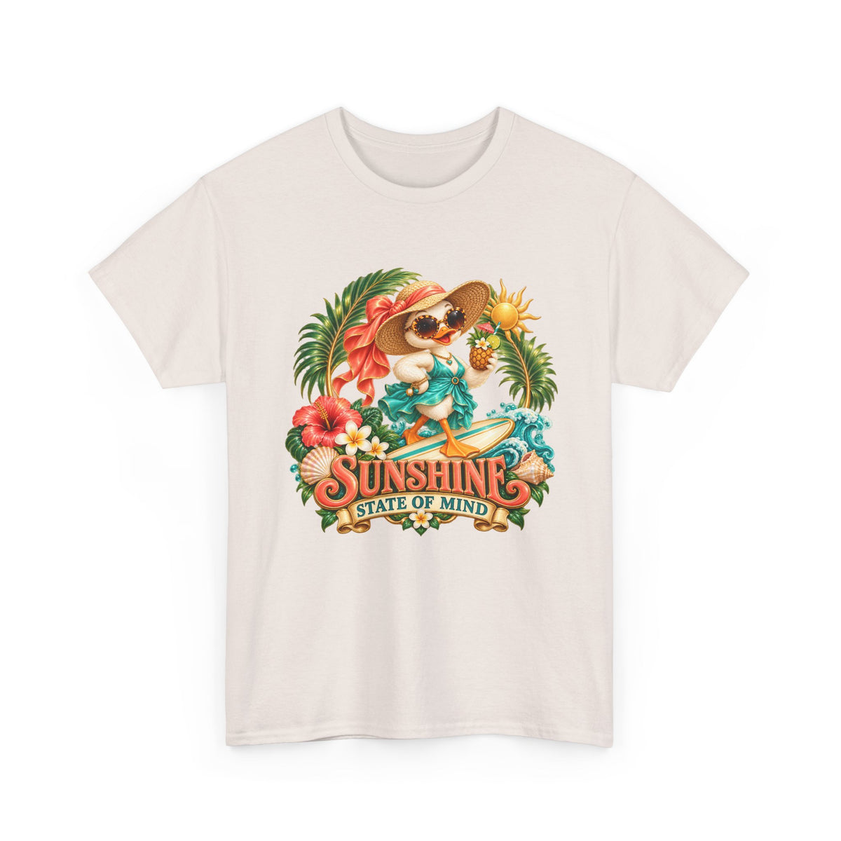 Sunshine State of Mind T-Shirt | Tropical Beach Dog Graphic