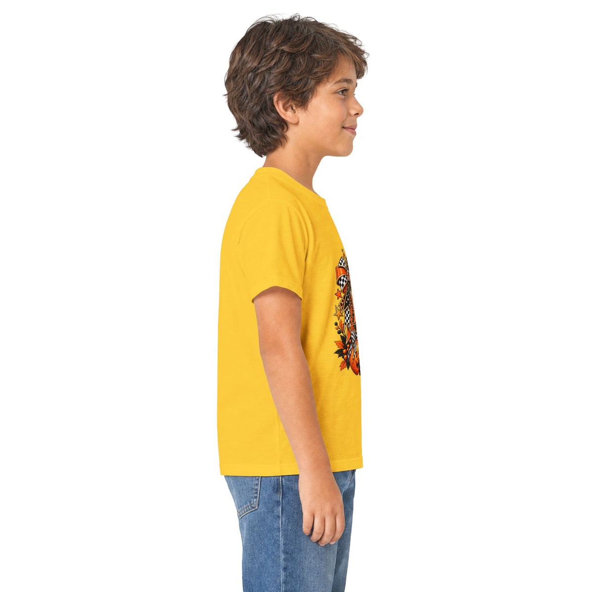 Halloween Ghost & Pumpkin T-Shirt, Spooky Cute Graphic Tee