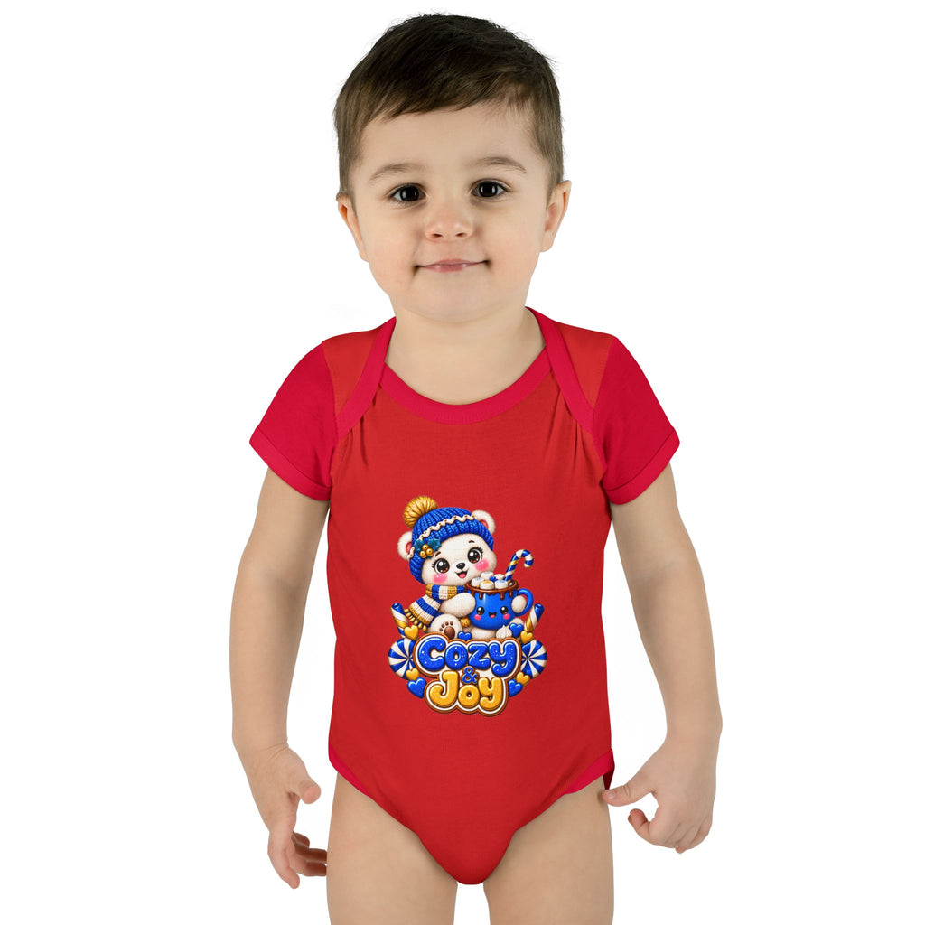 Baby Bodysuit — Cozy Joy Winter Panda Graphic