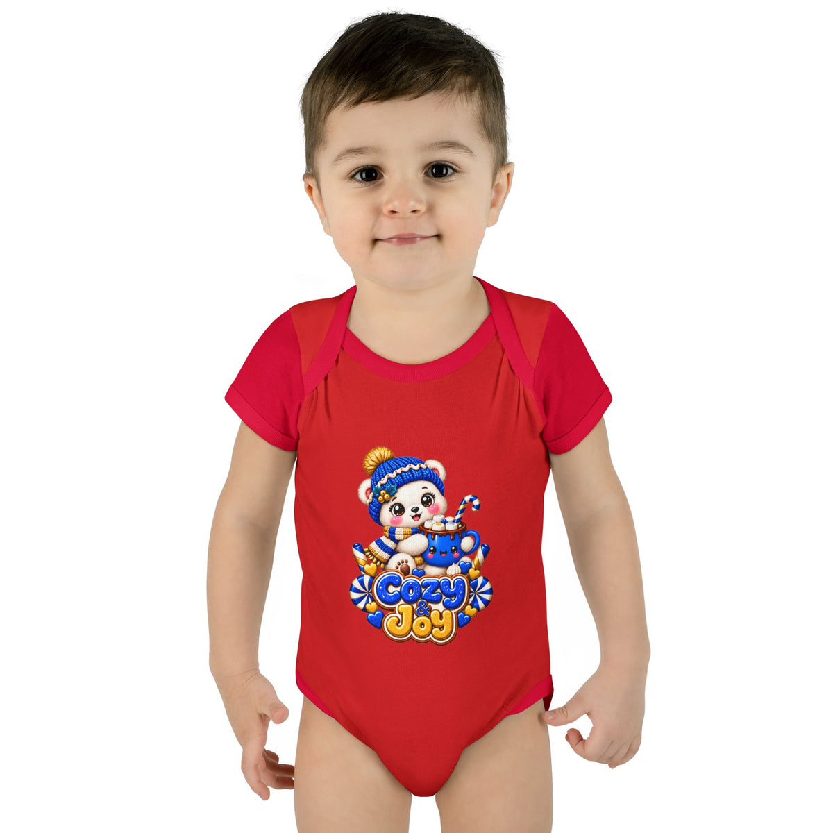 Baby Bodysuit — Cozy Joy Winter Panda Graphic