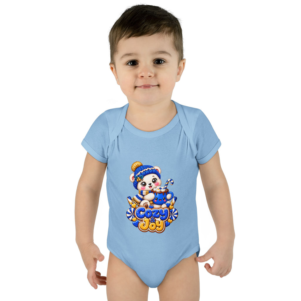 Baby Bodysuit — Cozy Joy Winter Panda Graphic