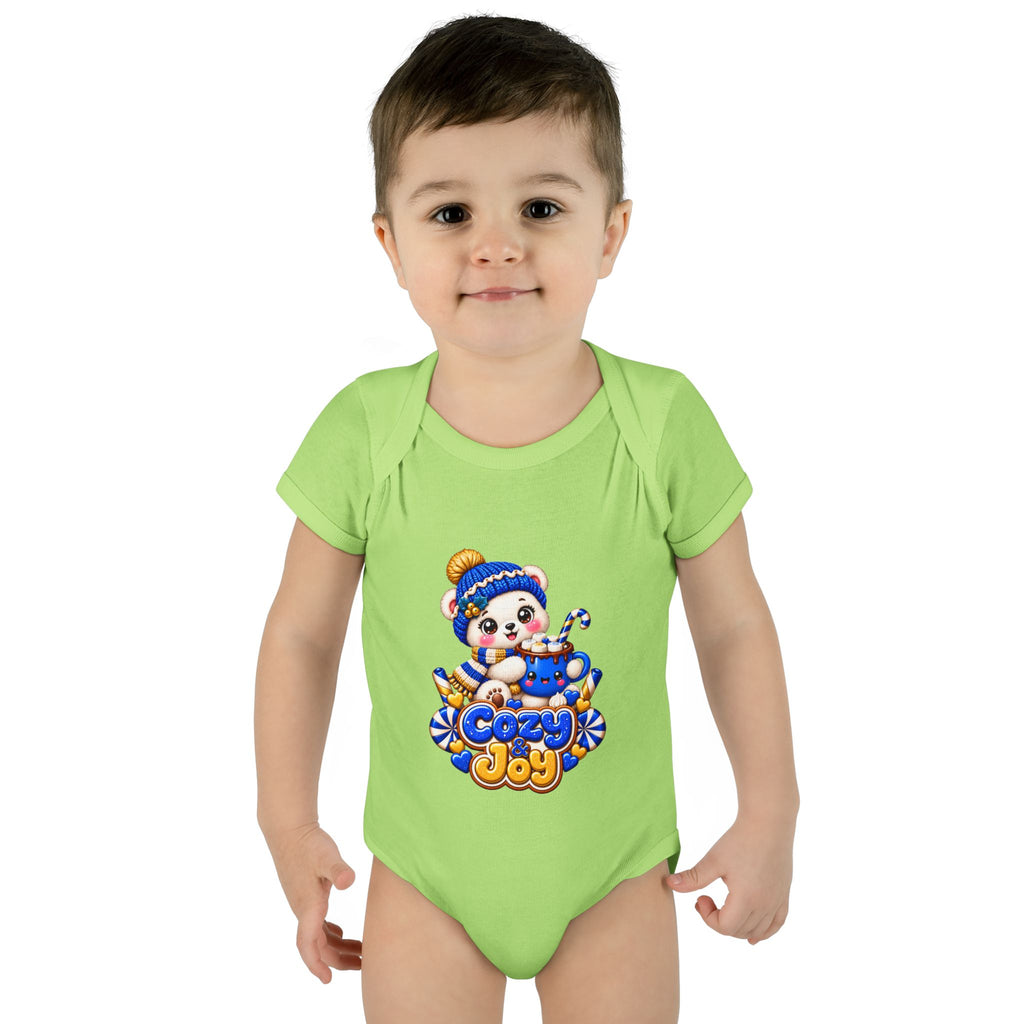 Baby Bodysuit — Cozy Joy Winter Panda Graphic