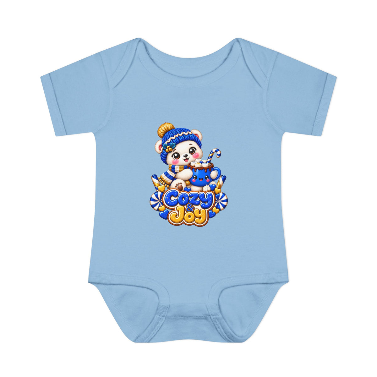 Baby Bodysuit — Cozy Joy Winter Panda Graphic