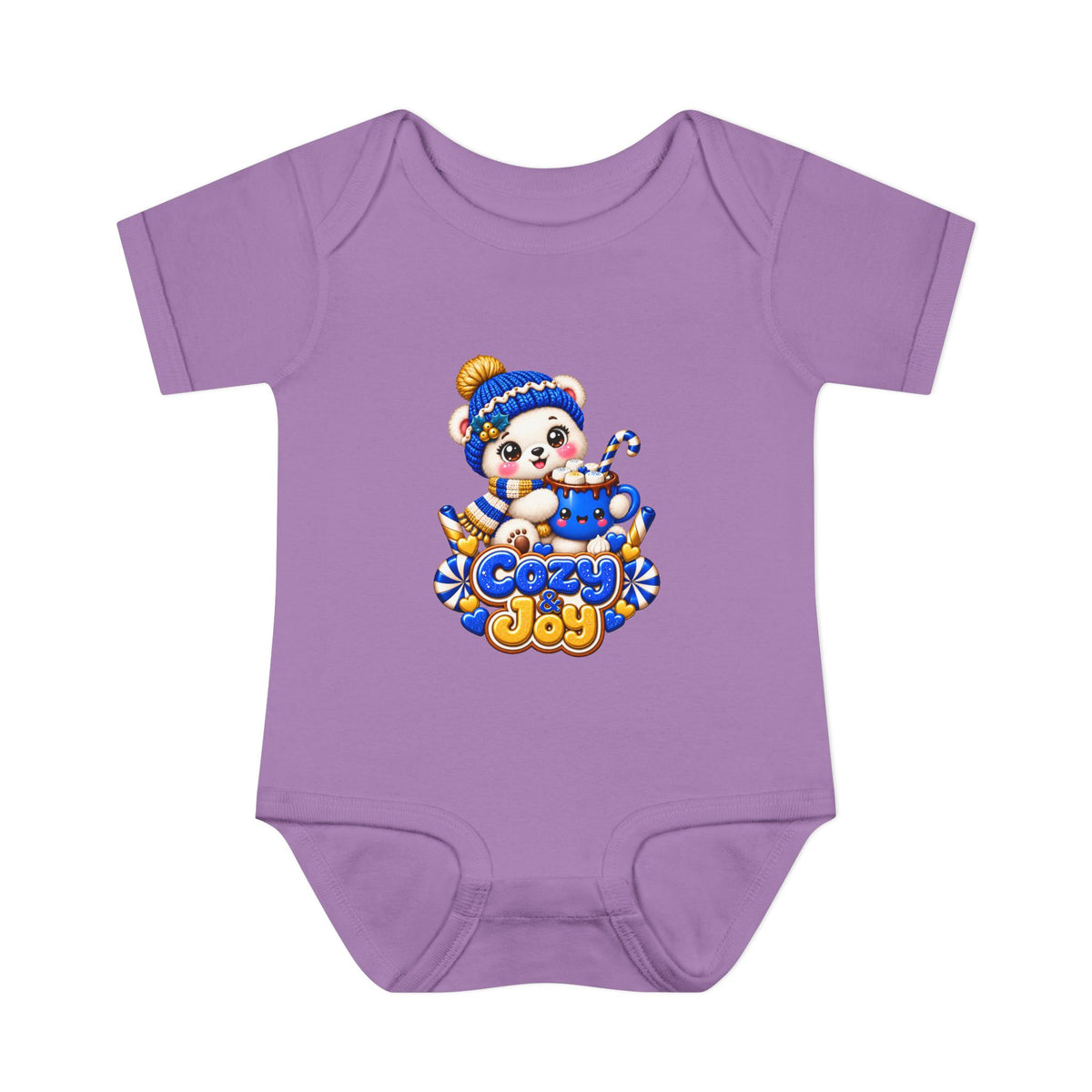 Baby Bodysuit — Cozy Joy Winter Panda Graphic