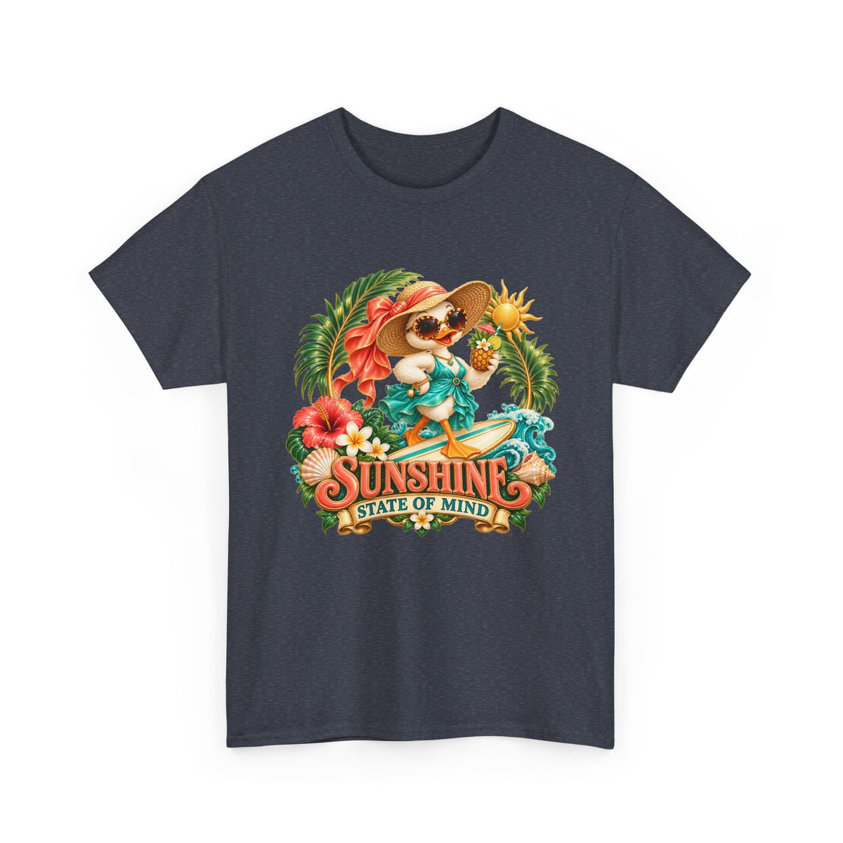Sunshine State of Mind T-Shirt | Tropical Beach Dog Graphic