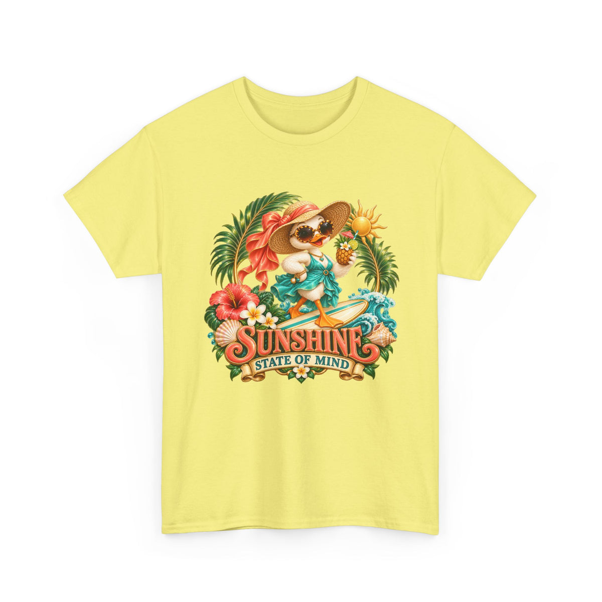 Sunshine State of Mind T-Shirt | Tropical Beach Dog Graphic
