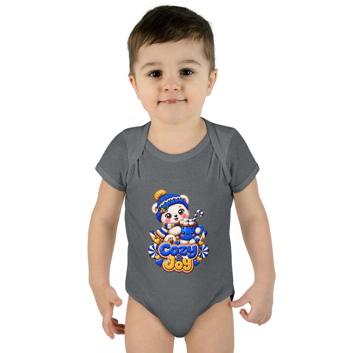 Baby Bodysuit — Cozy Joy Winter Panda Graphic