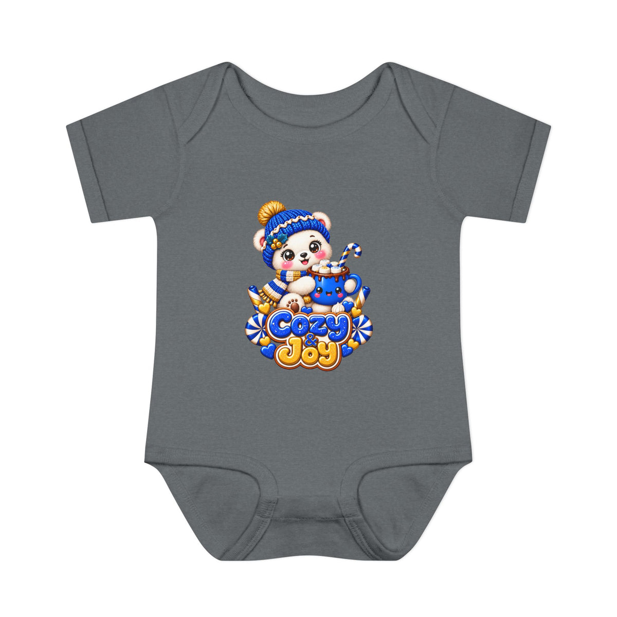 Baby Bodysuit — Cozy Joy Winter Panda Graphic