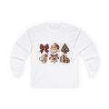 Vintage Santa Claus Christmas icons Long Sleeve Tee