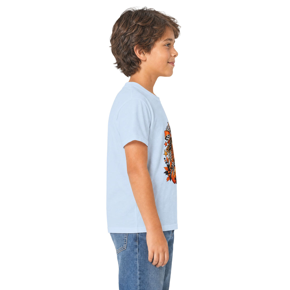 Halloween Ghost & Pumpkin T-Shirt, Spooky Cute Graphic Tee