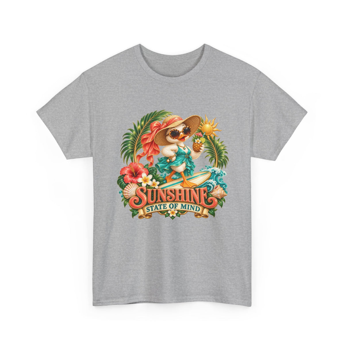 Sunshine State of Mind T-Shirt | Tropical Beach Dog Graphic