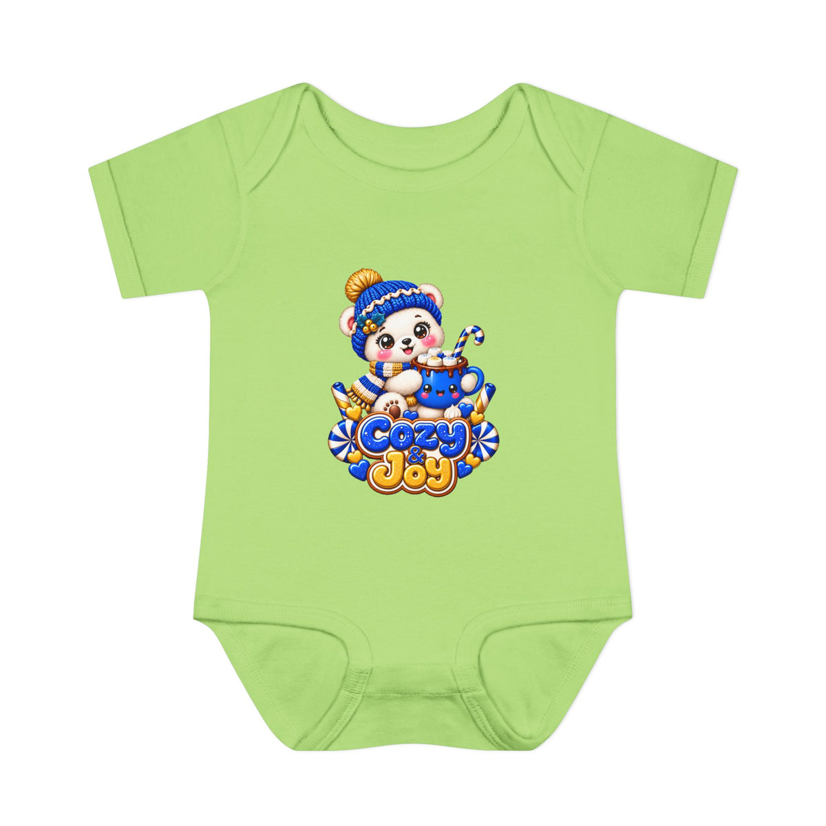 Baby Bodysuit — Cozy Joy Winter Panda Graphic