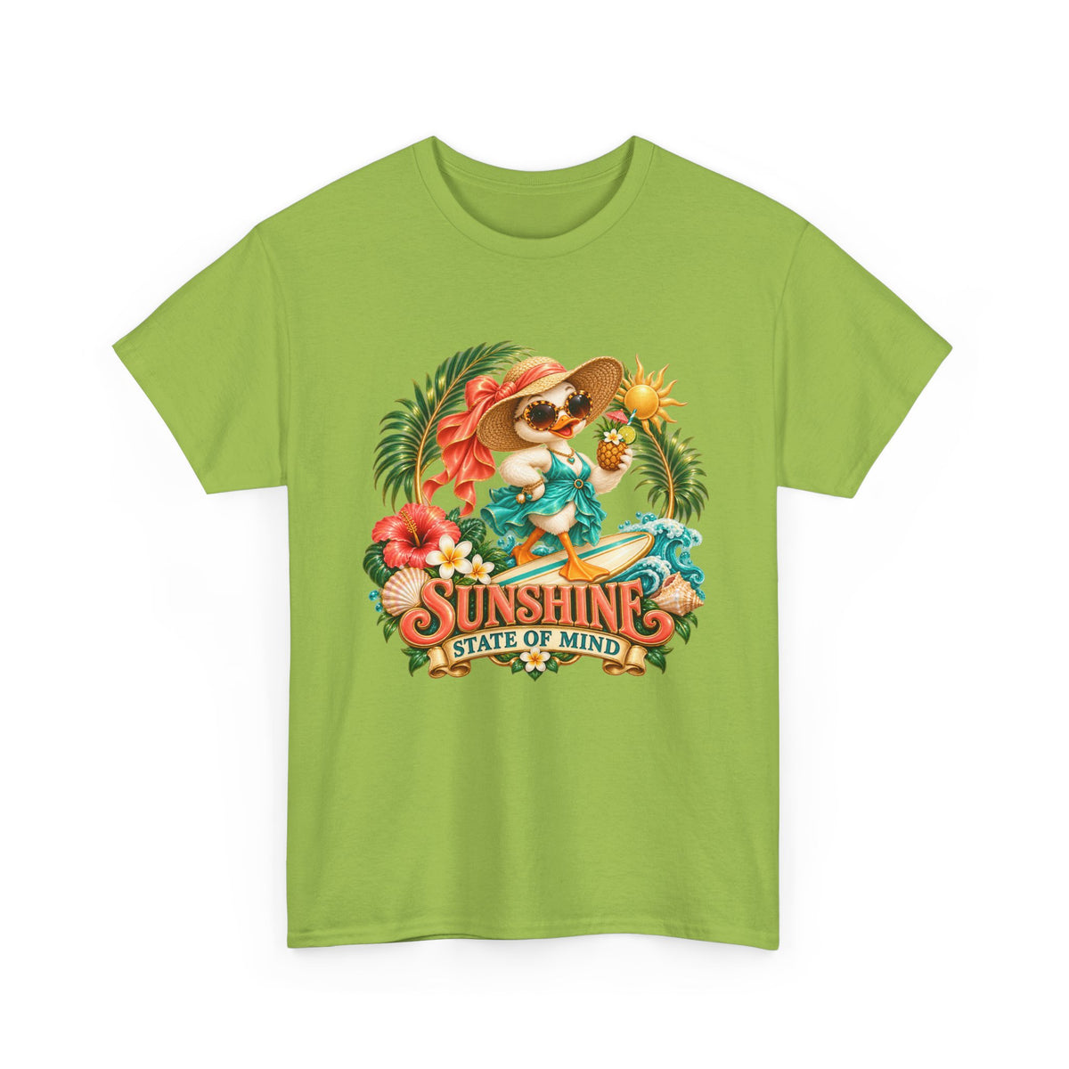 Sunshine State of Mind T-Shirt | Tropical Beach Dog Graphic