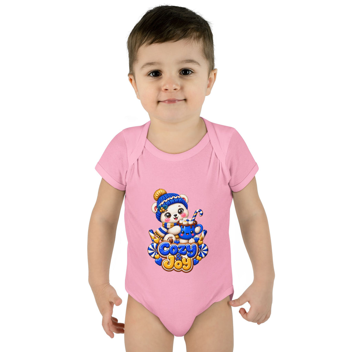 Baby Bodysuit — Cozy Joy Winter Panda Graphic