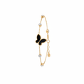 Mockup bracelet papillon acier doré